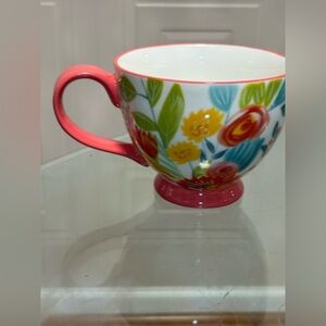 Potter's Studio Coffee Mug Colorful Abstract Design Floral . New.